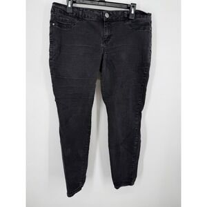 l.e.i. Emma Jegging Juniors 17 Regular Black Faded Stretch High Rise Slim Pants